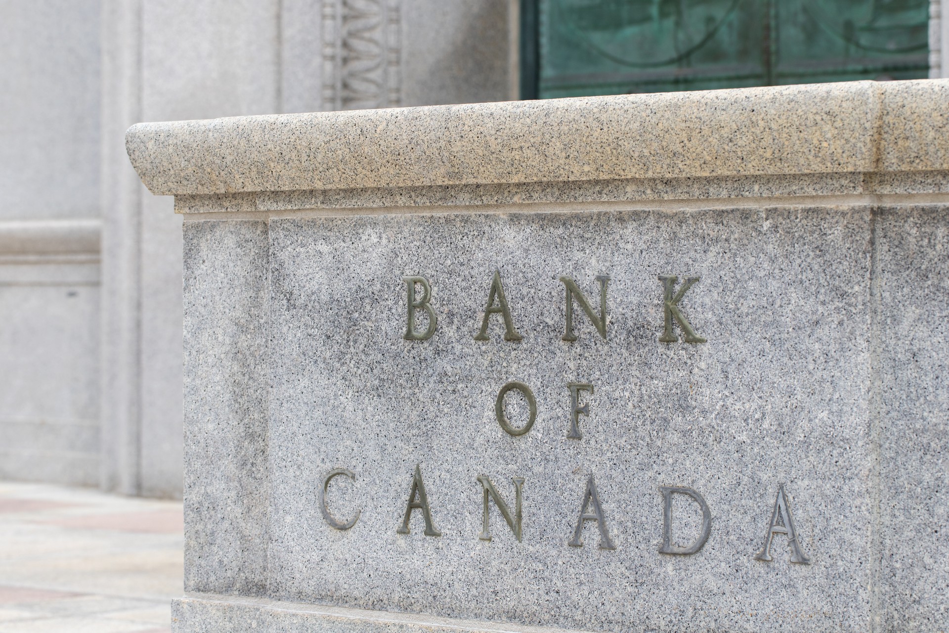 Bank of Canada building in Ottawa downtown.